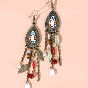 🍉5 for $25* Vintage Water-drop Leaf Drop Earrings